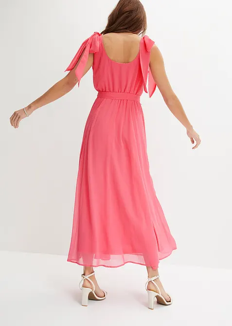 Abito in chiffon con fiocchi, bonprix