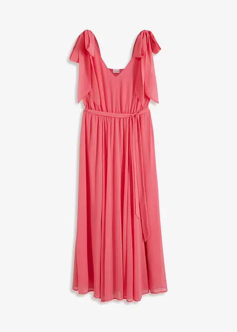 Abito in chiffon con fiocchi, bonprix