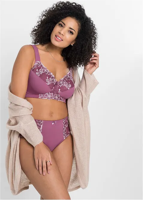 Reggiseno senza ferretto con spalline imbottite (pacco da 2), bonprix