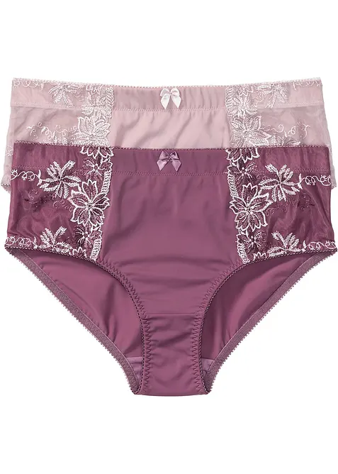 Slip modellante con ricami (pacco da 2), bonprix