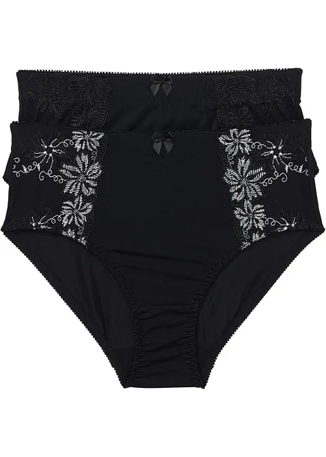 Slip modellante con ricami (pacco da 2), bonprix