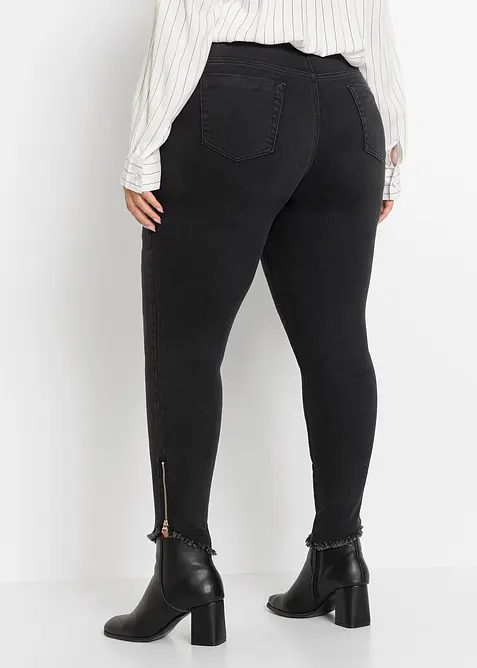 Jeans skinny elasticizzati, vita media, bonprix