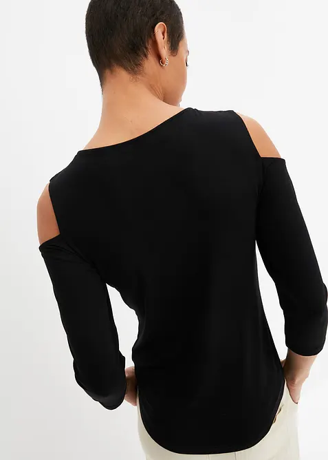 Maglia con cut-out in viscosa, bonprix