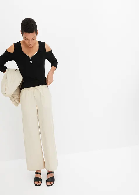 Maglia con cut-out in viscosa, bonprix