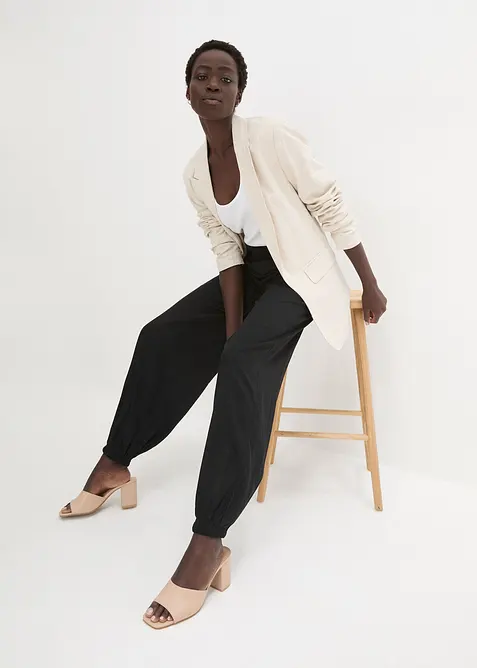 Pantaloni a palazzo in viscosa fluida, bonprix