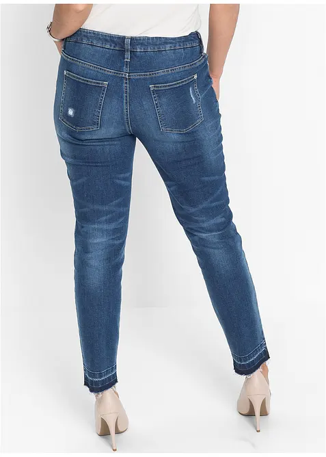 Jeans skinny cropped, vita bassa, bonprix