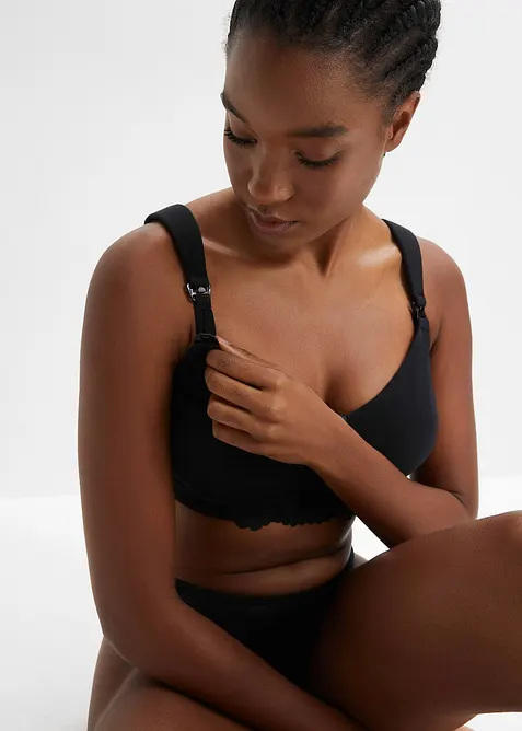 Reggiseno allattamento senza ferretto con cotone biologico (pacco da 2), bonprix