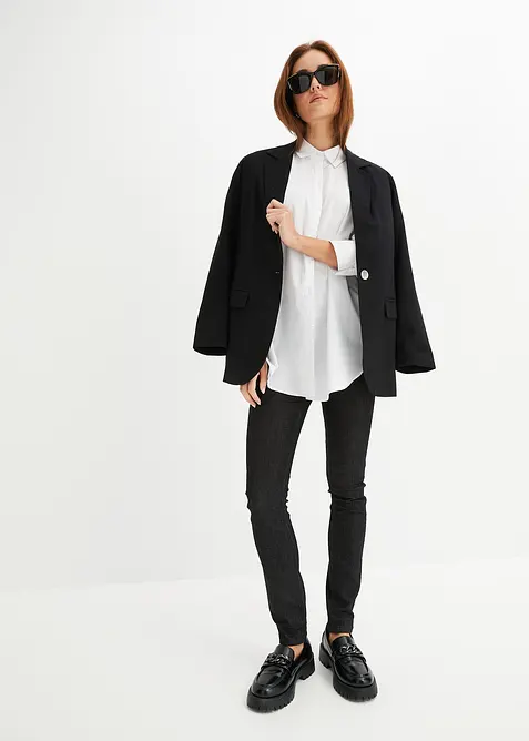 Jeans skinny, vita media, bonprix