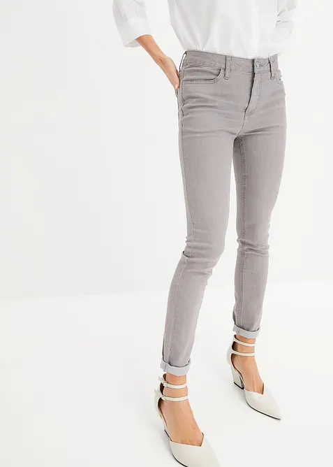 Jeans skinny, vita media, bonprix