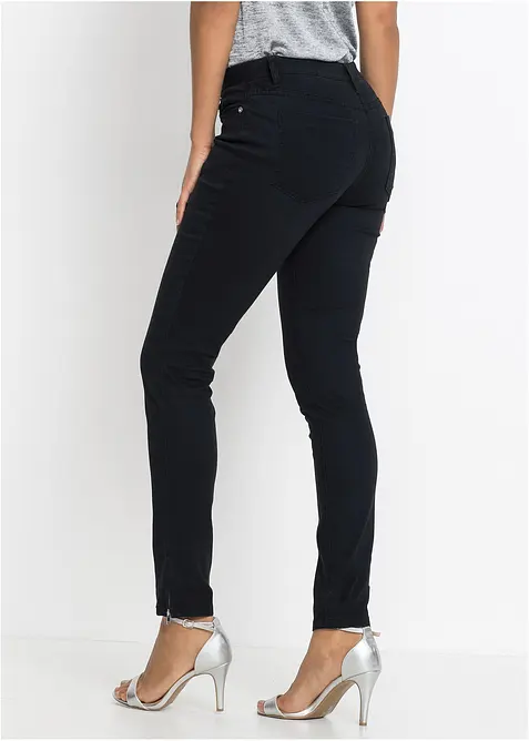 Jeans skinny cropped, vita media, bonprix