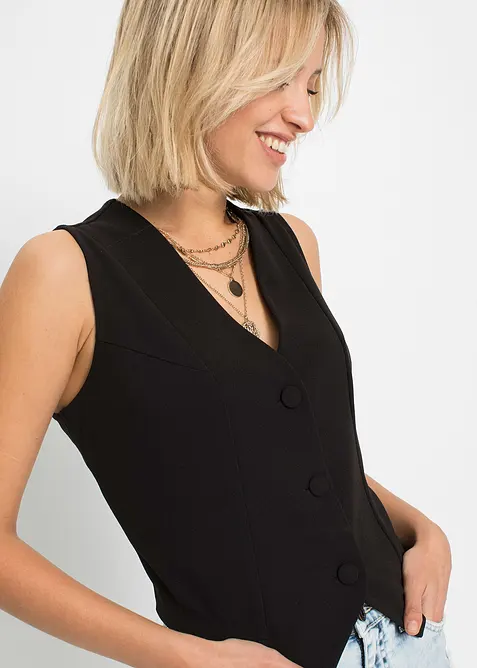Gilet elegante in interlock resistente, bonprix