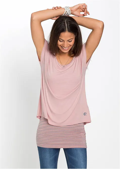 Maglia lunga in morbido misto viscosa, bonprix