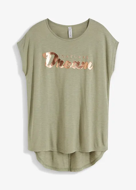 Maglia lunga in misto viscosa, bonprix