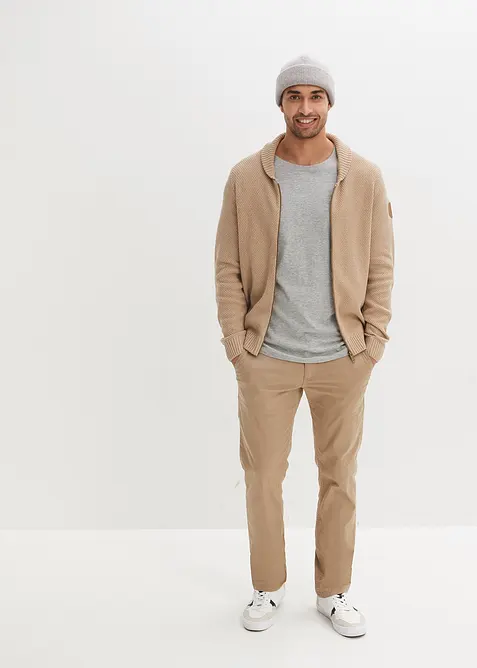 Pantaloni chino comodi in vita con cintura regular fit, straight, bonprix