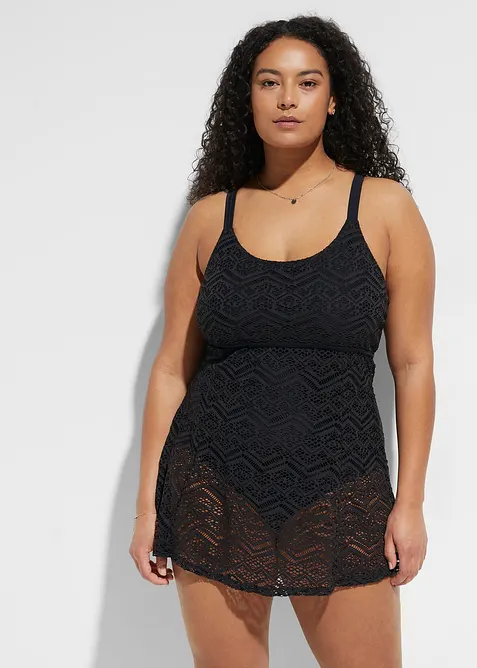 Abito da bagno con pizzo, bonprix