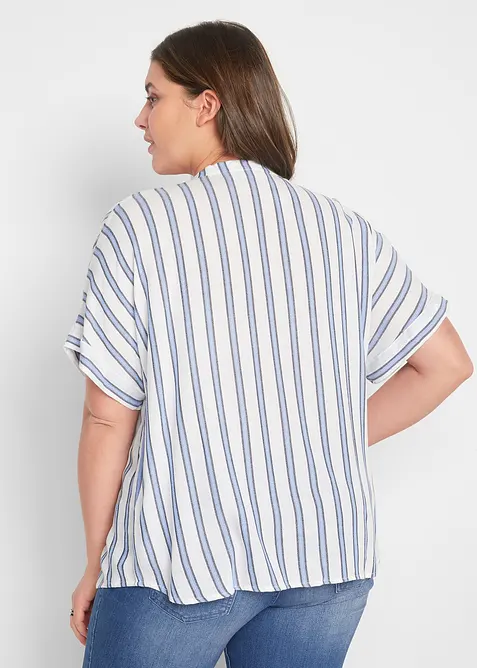 Camicetta crinkle in viscosa fluente, bonprix