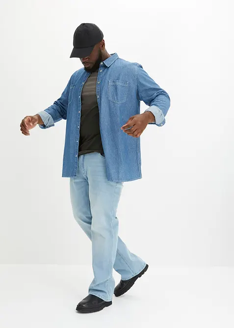 T-shirt in puro cotone, slim fit, bonprix