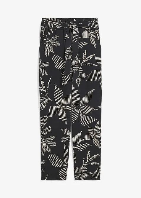 Pantaloni con elastico in vita e laccetto, bonprix