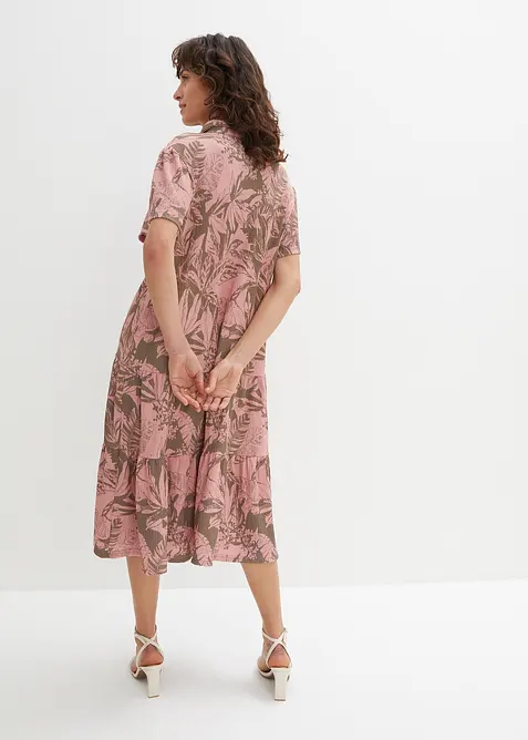 Abito in maglina con colletto a polo, bonprix