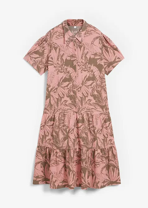 Abito in maglina con colletto a polo, bonprix