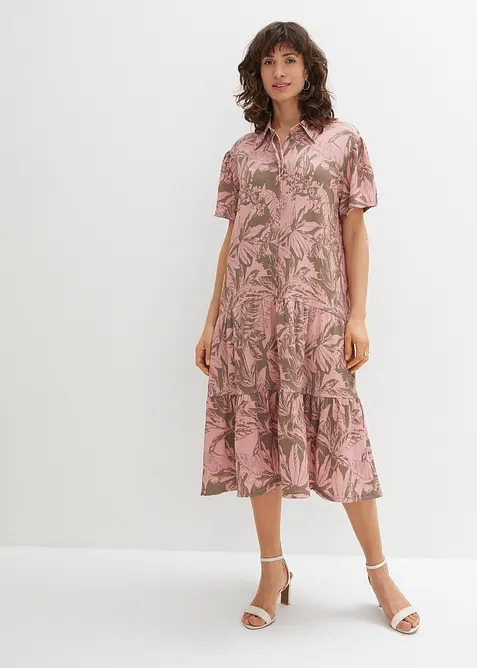 Abito in maglina con colletto a polo, bonprix