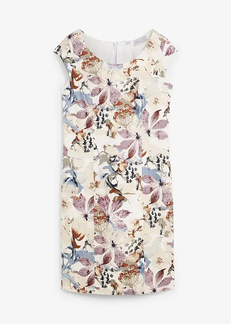 Abito a tubino in satin di cotone, bonprix