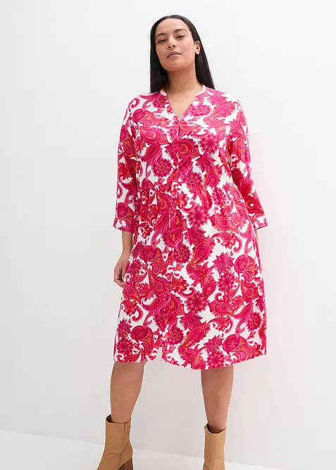 Abito chemisier in viscosa fluente, bonprix