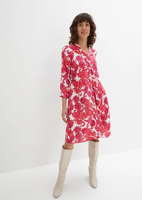 Abito chemisier in viscosa fluente, bonprix