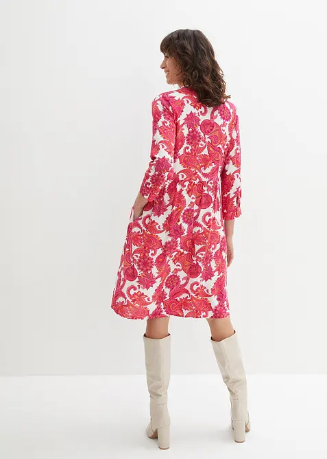 Abito chemisier in viscosa fluente, bonprix