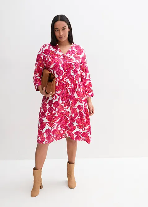 Abito chemisier in viscosa fluente, bonprix