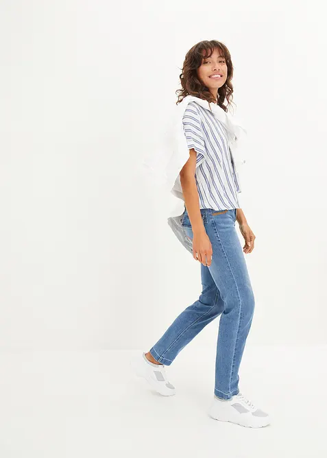 Camicetta crinkle in viscosa fluida, bonprix