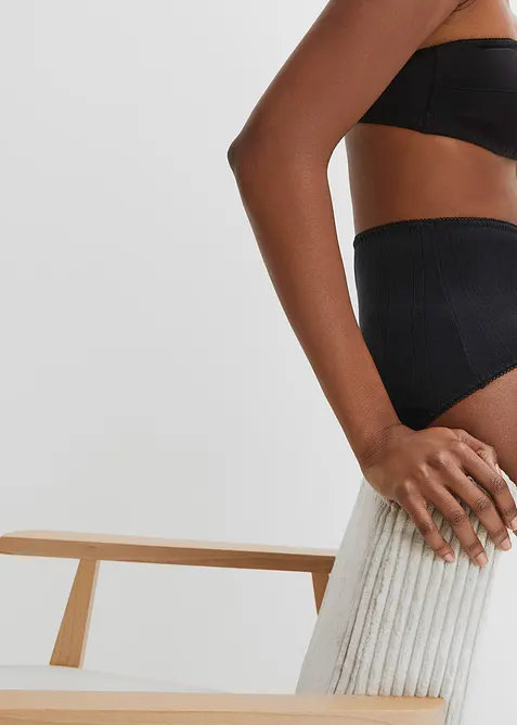 Slip a vita alta in cotone leggero (pacco da 4), bonprix