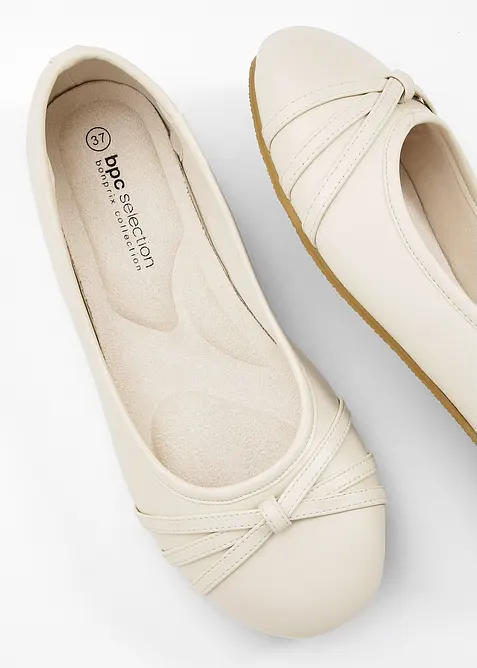 Ballerine in larghezza comoda dalla calzata confortevole, bonprix
