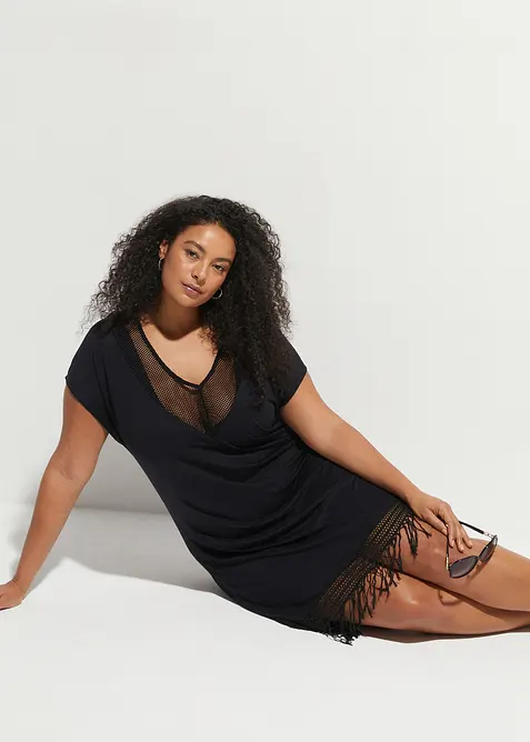 Abito copricostume trasparente in viscosa, bonprix