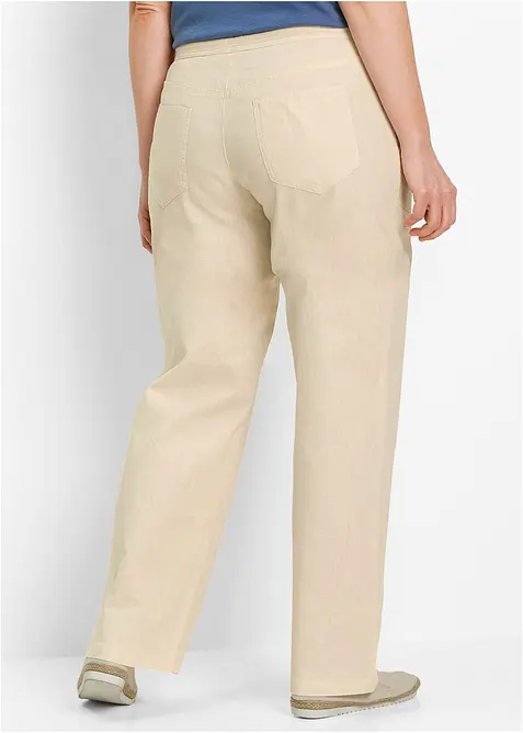 Pantaloni a palazzo in misto lino, bonprix