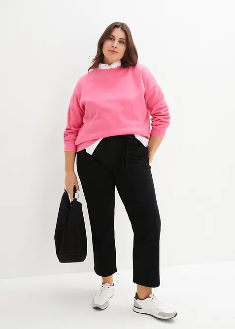 Felpa oversize in puro cotone, bonprix