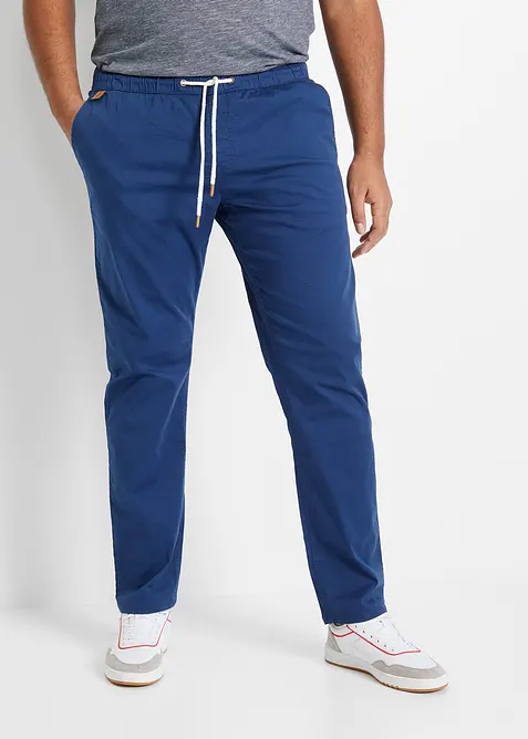 Pantaloni elasticizzati con elastico in vita slim fit, straight, bonprix