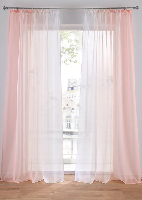 Tenda con poliestere riciclato e colori sfumati (pacco da 2), bonprix