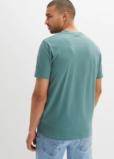 Maglia serafino in puro cotone biologico (pacco da 2), bonprix