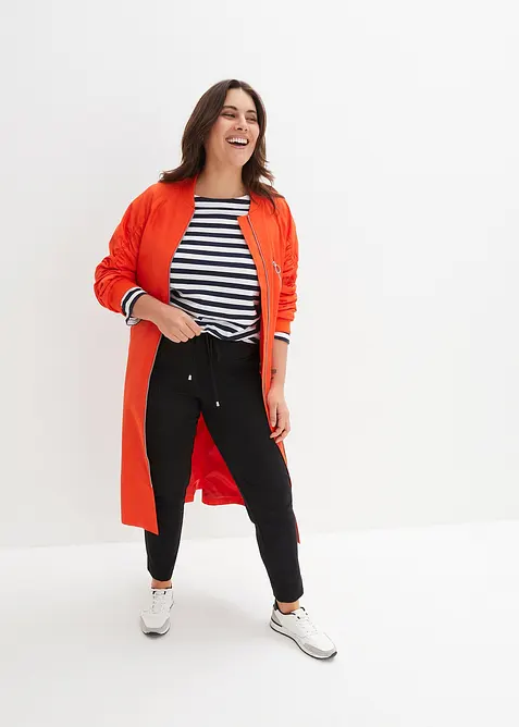 Pantaloni con elastico in vita in morbido punto di Roma, bonprix