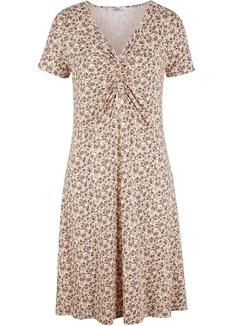 Abito al ginocchio con maniche corte  in jersey di misto viscosa, bonprix