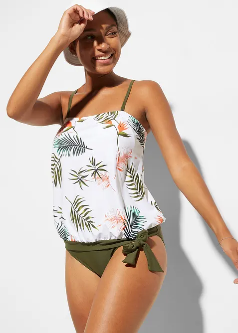 Tankini a fascia con spalline multiway (set 2 pezzi), bonprix