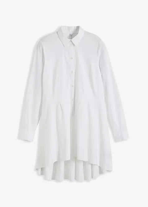 Camicetta lunga con volant, bonprix