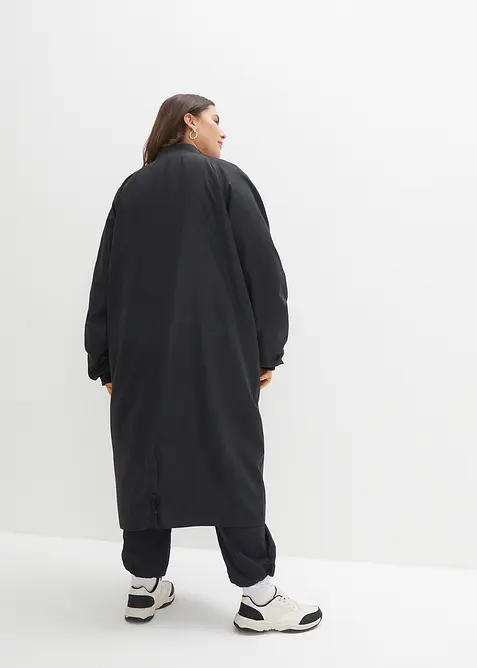 Cappotto blouson con colletto in maglia, bonprix