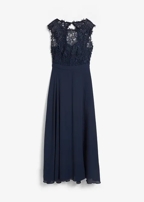 Abito lungo con pizzo, bonprix