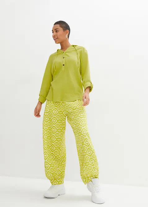 Blusa in mussola vaporosa, bonprix