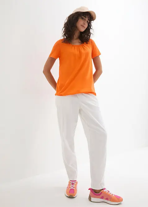 Maglietta a maniche corte in puro cotone, bonprix