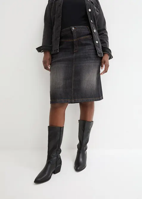 Gonna di jeans elasticizzata, bonprix