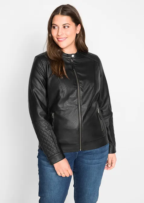 Giacca in similpelle stile biker, bonprix