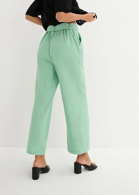 Pantaloni culotte in misto lino leggero, bonprix